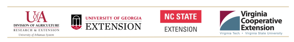 University logos for U of Arkansas, U of Georgia, NC State and VT